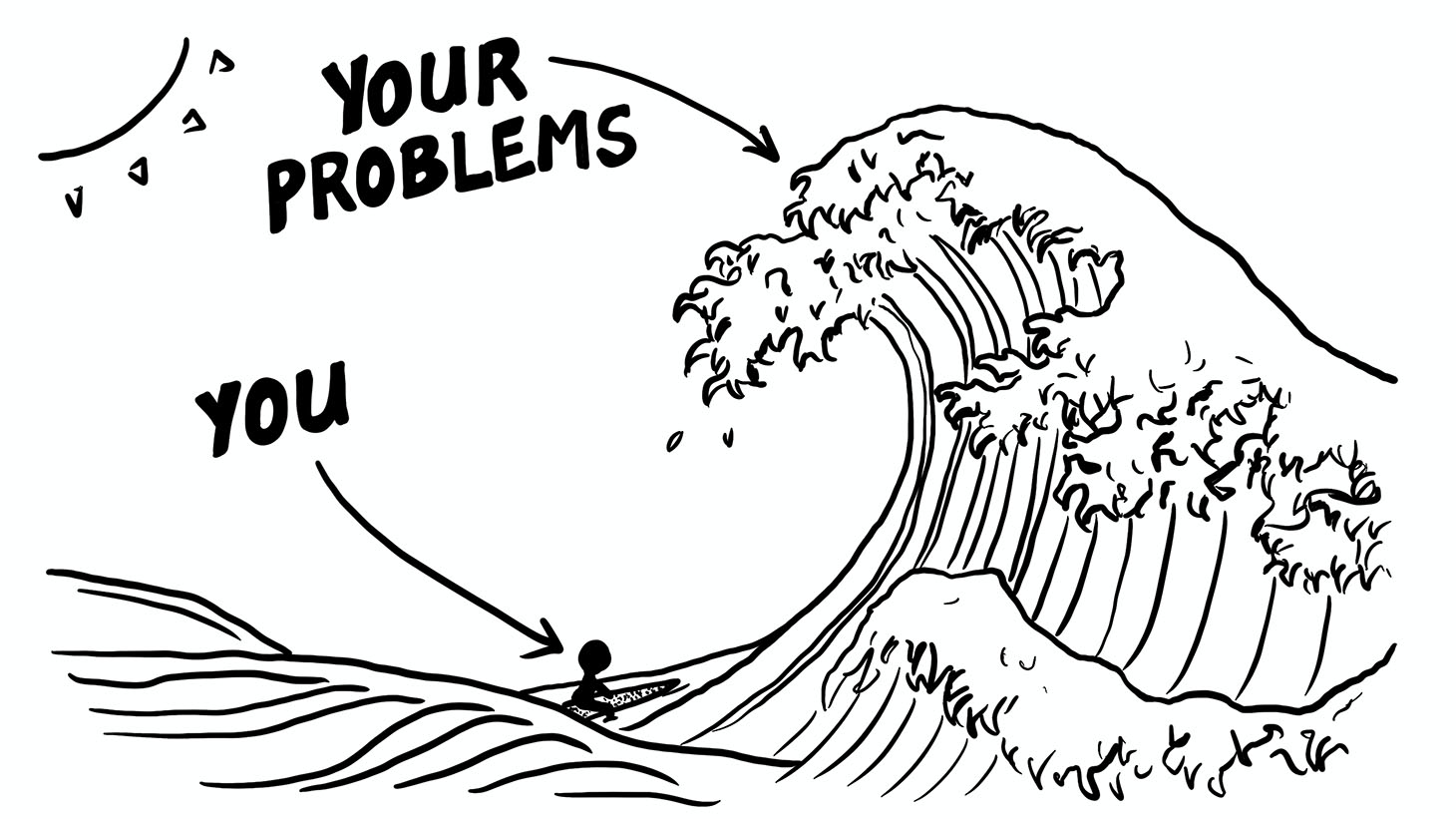 Your Problems Wave - Illustration