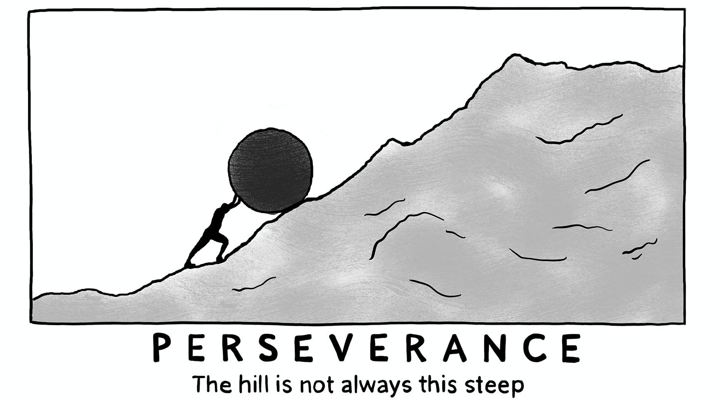 Perseverence: The hill is not always this steep